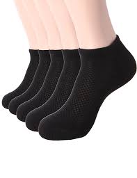 Osabasa Men S Charged Cotton No Show Socks 5pack Kmms0125 Black Mens Crew No Show Mesh Socks Style No Kmms0125 En No Show Socks Socks Comfortable Socks