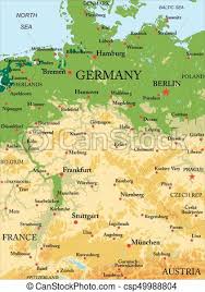 This place is situated in pelhřimov, vysočina, czech republic, its geographical coordinates are 49° 35' 0 north, 15° 19' 0 east and its original name (with diacritics) is německo. Mapa Fyzikalni Nemecko Fyzikalni Seradit Se Cities Detailni Vysoce Nemecko Vektor Podpora Big Mapa Format Cely Canstock