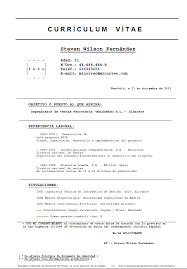 El currículum vitae es tu carta de presentación al mundo laboral. Formulario De Curriculum Vitae Para Descargar