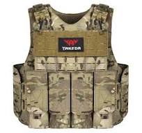 YAKEDA Camouflage Nylon Chaleco Tactico Combat MOLLE Plate ...