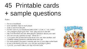 Check spelling or type a new query. Hedbanz Cards