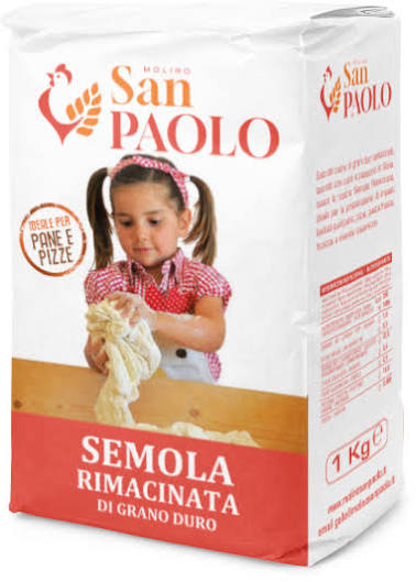 Semola rimacinata di grano duro S.Paolo conf da 1kg