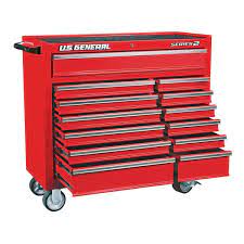 44 In X 22 In Double Bank Roller Cabinet Red In 2021 Metal Tool Box Tool Box Organization Tool Chest