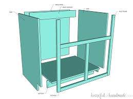 to build a farmhouse sink base cabinet