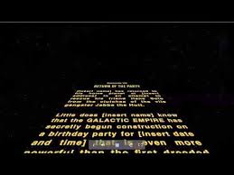 Star Wars Birthday Party Invite Crawl Star Wars Birthday Party Star Wars Birthday Star Wars Party