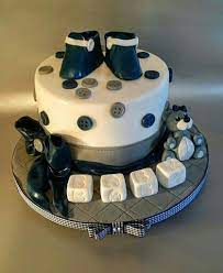 Baby Shower Cake Navy Blue Grey And White Baby Shower Cakes For Boys Baby Shower Cakes Shower Cakes