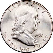 1961 D 50c Ms Franklin Half Dollars Ngc