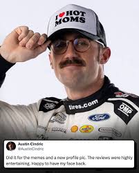 So long, Austin Cindric's mustache. 🥲