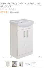 Our luxury bathroom vanity units are perfect for adding extra storage and a high end look to your bathroom. B Q Ardenno Vanity Unit And Basin Set In Le18 Oadby And Wigston For 65 00 For Sale Shpock