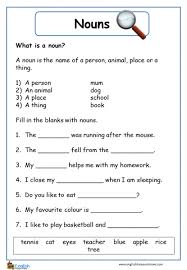 Noun worksheets are appropriate for all levels of language development. Nouns English Grammar Worksheet English Treasure Trove