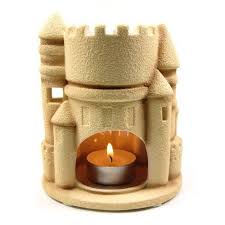Amazon Com Sandcastle Aromatherapy Tealight Candle Holder Tart Burner Warmer Home Fragrance A Candle Wax Warmer Tealight Candle Holders Tea Light Candles