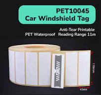 uhf windshield sticker rfid passive tag