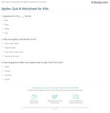 Pub quiz questions and trivia quiz questions about apple inc. Apples Quiz Worksheet For Kids Study Com