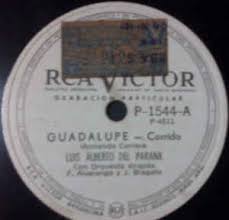 Guadalupe lucero fue un militar mexicano que participó en la revolución mexicana dentro de las fuerzas zapatistas. Luis Alberto Del Parana Guadalupe Lucero De Mi Esperanza Shellac Discogs