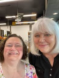 Laura Michaelsen Jorgensen and Lori Bass. Cousins Kathleen Frett Cotton and  Barb Forbish Knight.