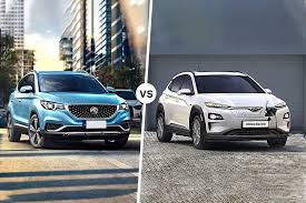 Read the definitive hyundai kona electric 2021 review from the expert what car? Mg Zs Ev Vs Hyundai Kona Electirc Comparison Review Range Price