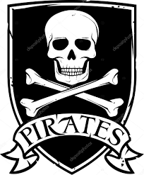 Pirate vector flag (jolly roger pirate flag with skull and cross bones)  Stock Vector by ©Tribaliumivanka 26979653
