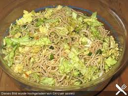 China Salat Salate Chinakohl Nudelsalat Chinakohl