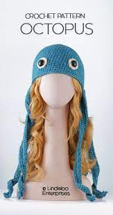Octopus Hat Crochet Pattern From The Book Amigurumi Animal Hats Growing Up By Linda Wright 20 Crocheted Crochet Hats Crochet Animal Hats Crochet Hat Pattern