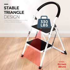 Check spelling or type a new query. Folding 2 Step Ladder Safety Non Slip Mat Tread Small Stool Ladders Kitchen Home Ebay