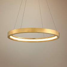 Corbett Jasmine 28 Wide Gold Leaf Led Pendant Light 75f16 Lamps Plus In 2021 Led Pendant Lights Circular Pendant Light Pendant Light