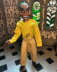 OK, so let me explain. The short answer is that this doll is my homage to  the 1995 movie Tales from the Hood. Longer answer: Tales From the Hood is  an American