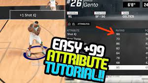 Nba 2k17 Mycareer How To Get 99 Attribute Boost In One Practice Tutorial Youtube