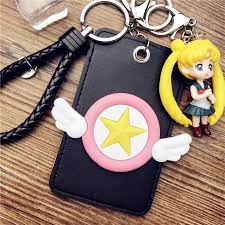 美少女戦士セーラームーン パスケース 定期入れ長期耐久電車通勤 魔法の杖 高級レザー革 改札タッチ首掛け 鞄付け 定期入れ 魔法の杖 美少女戦士セーラームーン