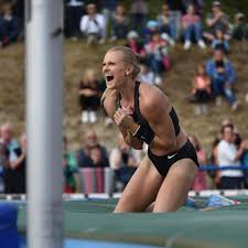 The names of her parents are mark and diana. Katie Nageotte Pole Vault Pole Vault Vaulting Poles Track And Field