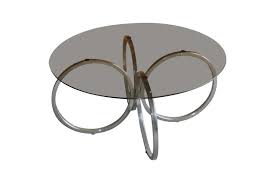 Maybe you would like to learn more about one of these? Midcentury 1960s Retro Tubular Chrome Smokey Glass Round Coffee Table Vinterior