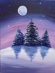 Image Result For Winter Scene Paintings Easy Christmas Canvas Art Christmas Canvas Art Painting Winter night by prusakov on deviantart. pinterest