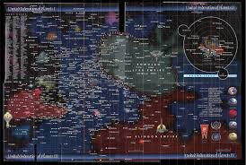 map of the united federation of planets star trek universe