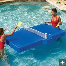 Floating Ping Pong Table Frontgate Pool Swimming Pool Games Pool Toys