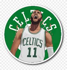 The biggest advantage of transparent emblems is that they go well with any color palette and element. Kyrie Irving Celebration Vinyl Sticker Boston Celtics Logo Png Transparent Png 1064x1064 2962013 Pngfind