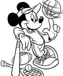 Mickey mouse coloring pages abc alphabet song episode 28 mickey. Mewarnai Gambar Mickey Mouse Hitam Putih