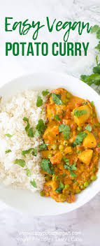 Easy Potato Curry Recipe Vegan Curry Recipes Vegan Potato Recipes Easy Potato Curry Recipe