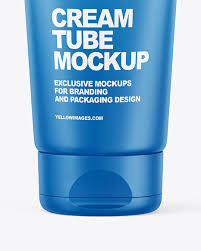 Download Matte Cosmetic Tube Mockup In Tube Mockups On Yellow Images Object Mockups PSD Mockup Templates