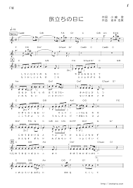 旅立ちの日に の楽譜 おとタマ 無料楽譜 楽譜 楽譜 読み方