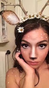 Search For Diy Costumes On Pinterest And A Lot Of Unique Ideas Will Come Up But So Will A Lot Of Repeated Idea Deer Makeup Deer Costume Halloween Costumes