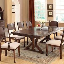 Find counter height sets, 7 piece dining sets and more at affordable prices. Descanso Old English Style Brown Cherry Finish 9 Piece Dining Table Set Buy Online In Botswana At Botswana Desertcart Com Productid 33198302