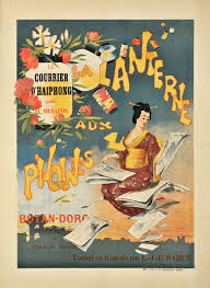1900 The Lantern With Peonies A Novel By Botan Doroin In The Haiphong News At This Time Vietnam Was A Part Of T Vintage Posters Poster Prints Vintage Art