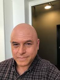 George has no hair to spare!