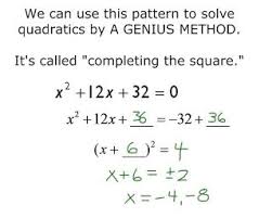 F T Completing The Square Completing The Square Quadratics School Algebra