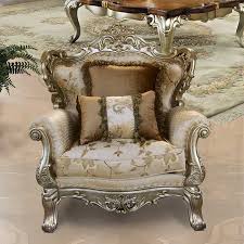 Celeste Antique White Chair Classic Furniture Living Room Royal Furniture Carved Sofa