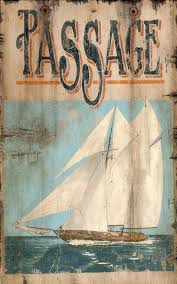 Vintage Sailing Art Sign Vintage Beach Signs Beach Signs Beach Cottage Decor