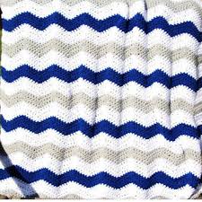 This is a pattern only! Grey Blue Chevron Baby Blanket Chevron From Ccbr2014 On Etsy