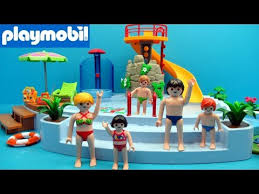 Playmobil Pool With Water Slide 4858 Toy Unboxing And Review Playmobil Nederlands Youtube