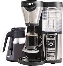 Ninja ™ specialty coffee maker with glass carafe. Amazon Com Ninja Coffee Maker For Hot Iced Frozen Coffee With 4 Brew Sizes Programmable Auto Iq Milk Frother 43oz Glass Carafe And Tumbler Cf080z Kitchen Dining