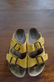 Birkenstock Arizona Rose Gold Sale Vintage Mustard Yellow Suede Birkenstock Arizona Sandals 40 W9 Birkenstock Sandals Arizona Outfit Shoes Suede