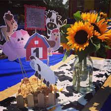 They also make a great table decoration at their birthday party! Farm Birthday Party Ideas Photo 2 Of 38 Farm Themed Party Farm Birthday Barnyard Birthday